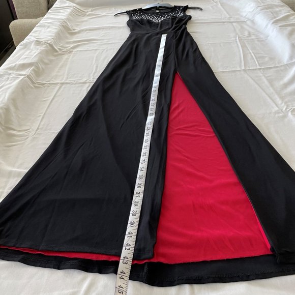 Windsor black maxi dress for special occasion. Size 1/2 - Picture 5 of 6